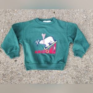 Vintage Y2K Arizona Jean Company Kids Winter Themed Sweatshirt